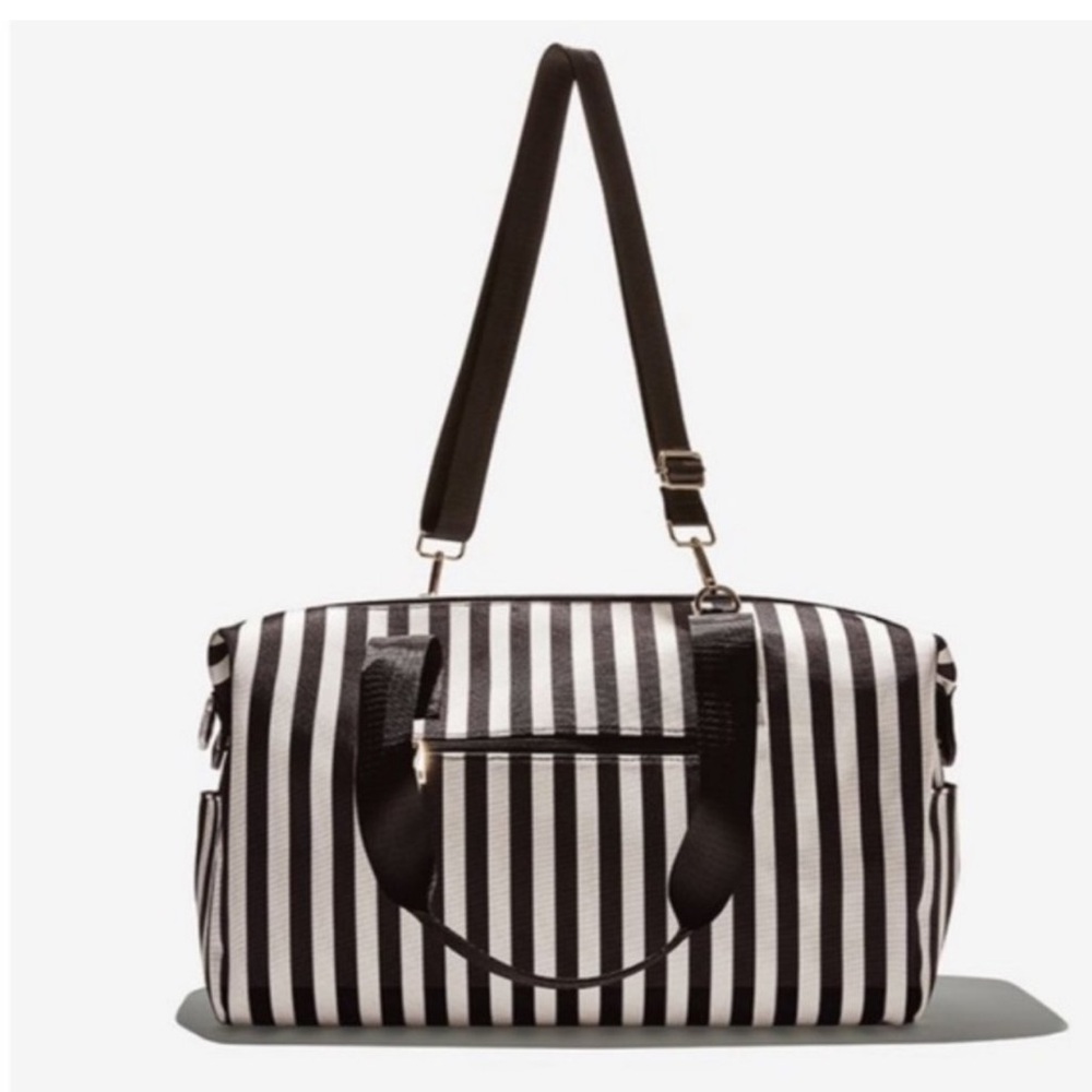 New Alice + Olivia Duffle Bag in Positano Stripe